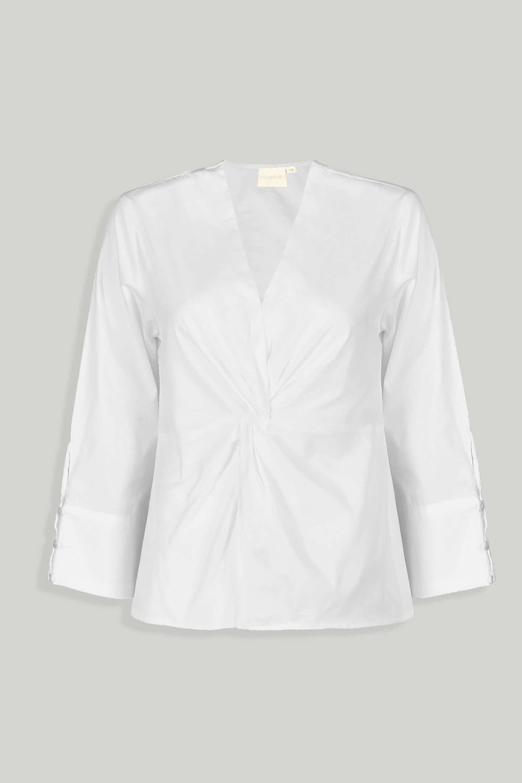 Front Twist Top in White
