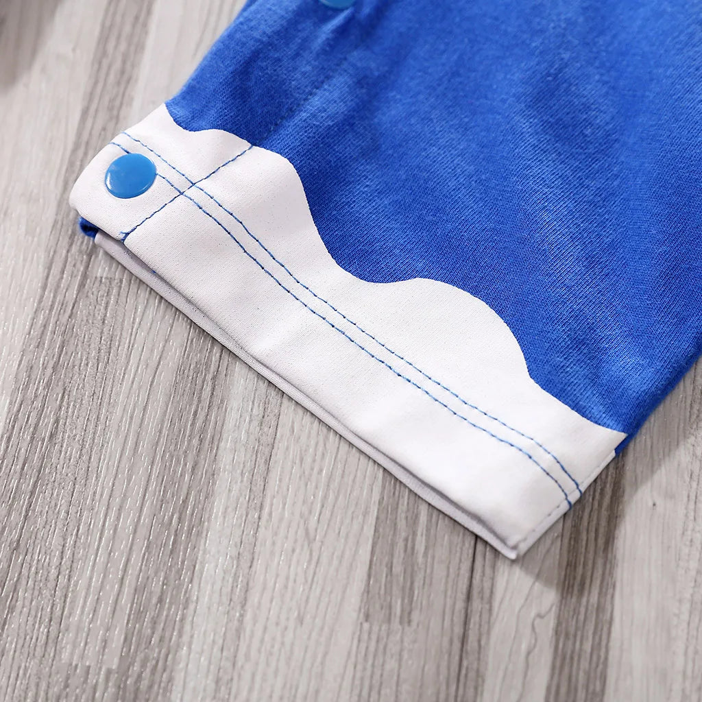 Newborn Clothing Handsome Anime Role Play Cotton Comfortable And Soft Summer Boys And Girls 0-18m Short Sleeved Baby Bodysuit