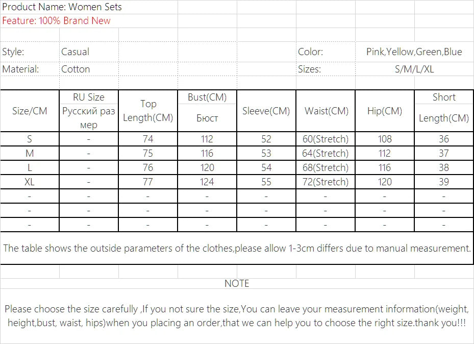 Women Tracksuits Shirt With Mini Shorts Cotton Two Pieces Sets Fashion Clothing Outfits Women Blouses Fashion Tracksuits