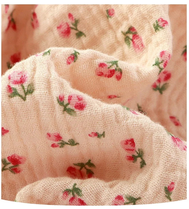 Newborn Baby Clothes Spring Autumn 100% Cotton Gauze Romper Cap Set Onepiece Pijamas Muslin White Waffle Jumpsuit Mamelucos Ropa