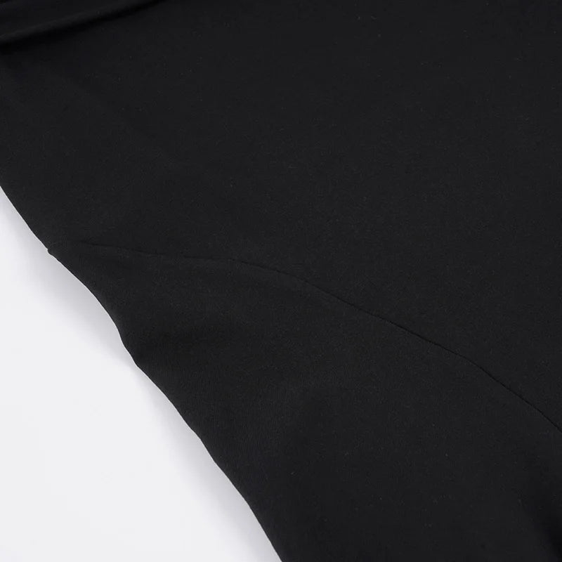 Basic Solid Mermaid Hem Skirts Slim Black Folds Low-Waisted Midi Skirts Women 2025 Summer Fashion Streetwear Lady Party Bottoms