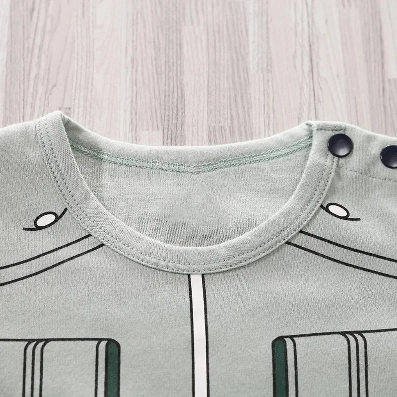 Newborn Clothing Handsome Anime Role Play Cotton Comfortable Soft Boys And Girls 0-18 Summer Short Sleeved Baby Jumpsuit