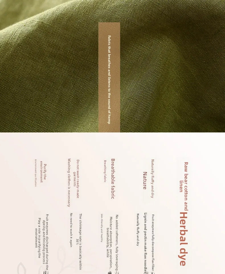High-End Cotton Linen A-Line Midi Skirt Women's plus Size Loose Slimming Casual Artistic Style Summer Skirts for plus Size