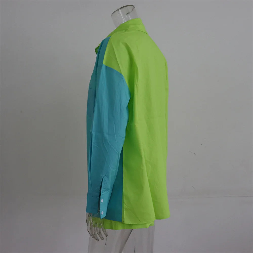 Women Tracksuits Shirt With Mini Shorts Cotton Two Pieces Sets Fashion Clothing Outfits Women Blouses Fashion Tracksuits