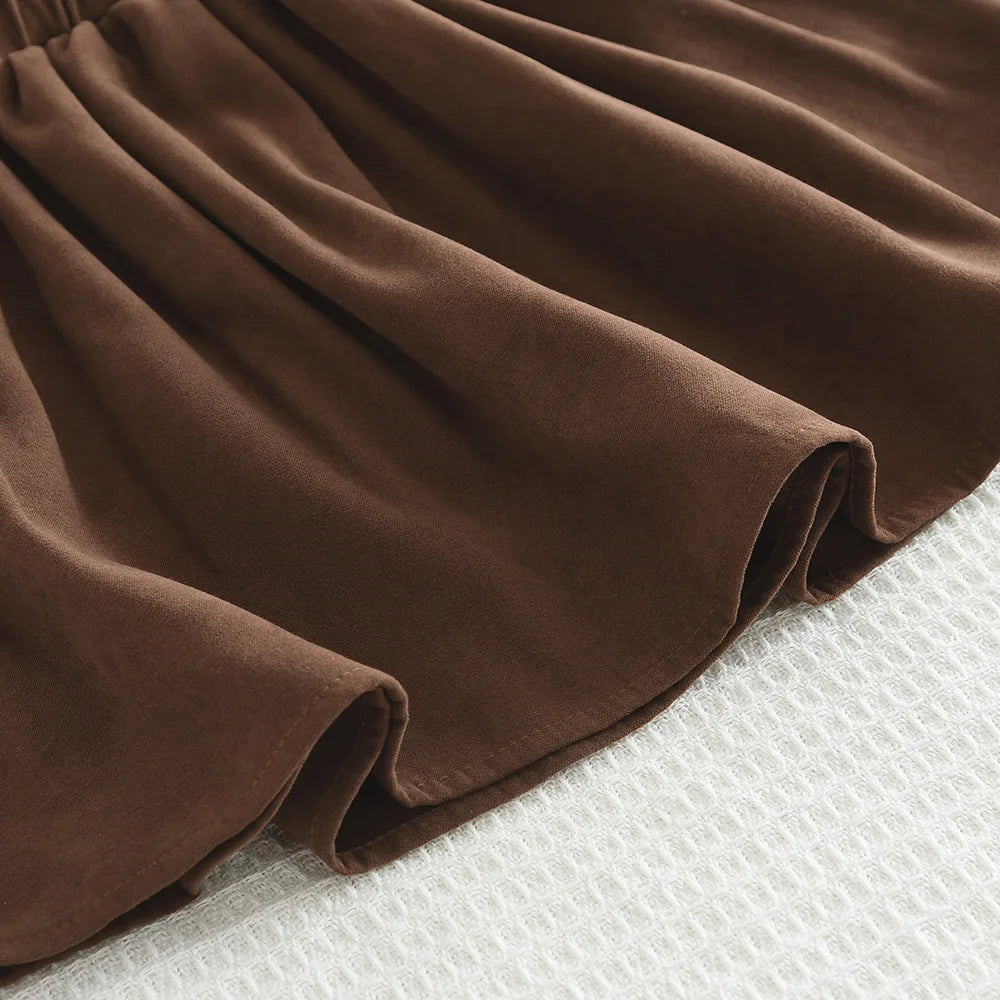 Autumn and Winter Girls' Suit Korean Version Teddy Velvet Letter Printed Top+pleated Skirt Two-piece Set for Kids 3-7 Years Old
